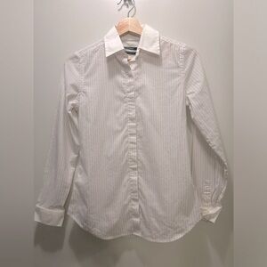 Club Monaco_XS_Women Shirt_Stripe_Hidden button